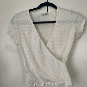 Juniper Blu textured white top brand new